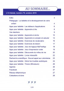 X Presse 79 Sommaire