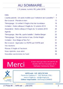X Presse 90 - Sommaire