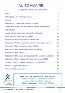 X Presse 98 - Sommaire